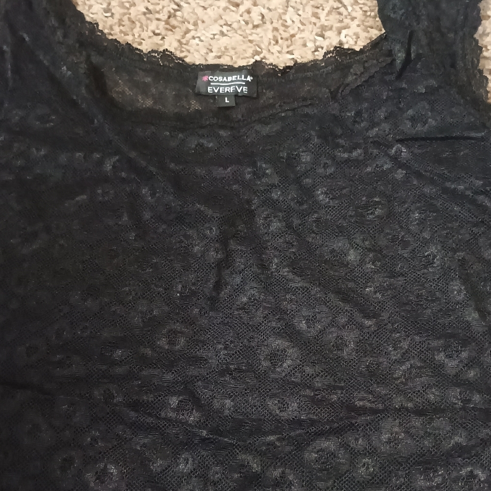 Cosabella Black Lace Blouse